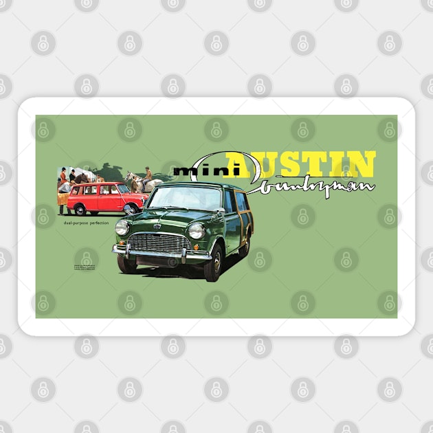 AUSTIN COUNTRYMAN - advert Magnet by Throwback Motors